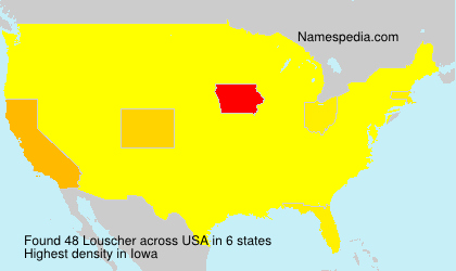 Surname Louscher in USA