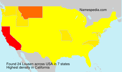 Surname Lousen in USA Surname Lousen in USA