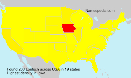 Surname Loutsch in USA Surname Loutsch in USA