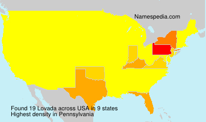 Surname Lovada in USA Surname Lovada in USA
