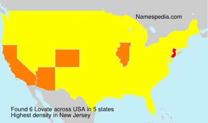 Surname Lovate in USA Surname Lovate in USA
