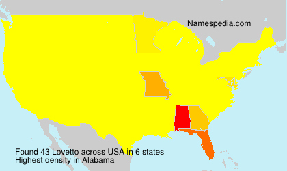 Surname Lovetto in USA Surname Lovetto in USA