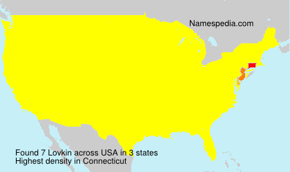 Surname Lovkin in USA