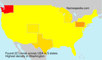 Surname Lovrak in USA Surname Lovrak in USA
