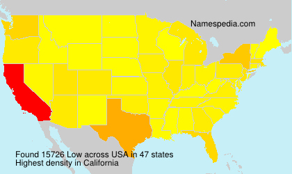 Surname Low in USA Surname Low in USA