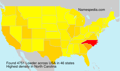 Surname Lowder in USA Surname Lowder in USA