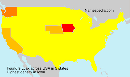 Surname Luak in USA Surname Luak in USA