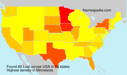Surname Lual in USA Surname Lual in USA