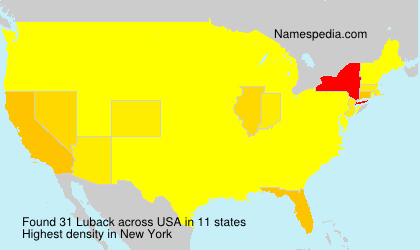 Surname Luback in USA Surname Luback in USA