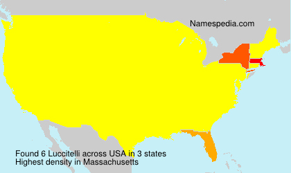 Surname Luccitelli in USA Surname Luccitelli in USA