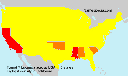 Surname Lucenda in USA Surname Lucenda in USA