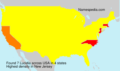 Surname Lucidia in USA Surname Lucidia in USA