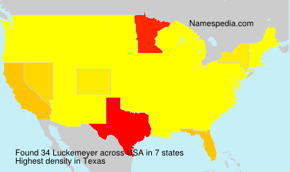 Surname Luckemeyer in USA Surname Luckemeyer in USA