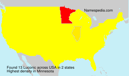 Surname Luconic in USA Surname Luconic in USA