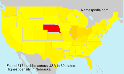 Surname Luebbe in USA Surname Luebbe in USA