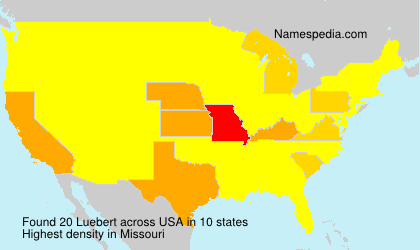 Surname Luebert in USA Surname Luebert in USA