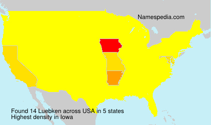 Surname Luebken in USA Surname Luebken in USA