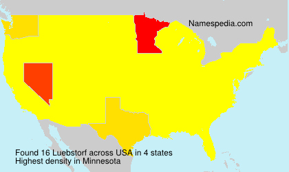 Surname Luebstorf in USA Surname Luebstorf in USA