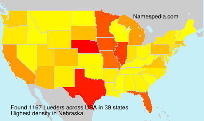 Surname Lueders in USA