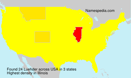 Surname Luehder in USA Surname Luehder in USA