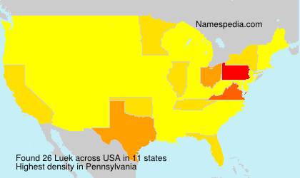 Surname Luek in USA Surname Luek in USA