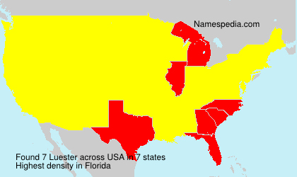 Surname Luester in USA Surname Luester in USA