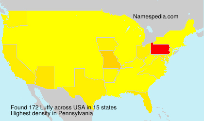Surname Luffy in USA Surname Luffy in USA
