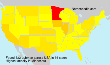 Surname Luhman in USA Surname Luhman in USA
