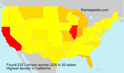 Surname Luhrsen in USA Surname Luhrsen in USA