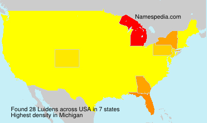 Surname Luidens in USA Surname Luidens in USA