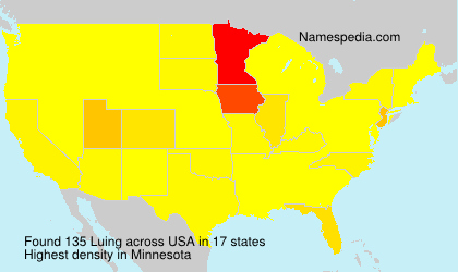 Surname Luing in USA Surname Luing in USA