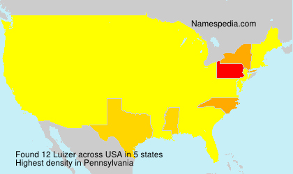 Surname Luizer in USA Surname Luizer in USA