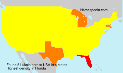 Surname Lukala in USA Surname Lukala in USA
