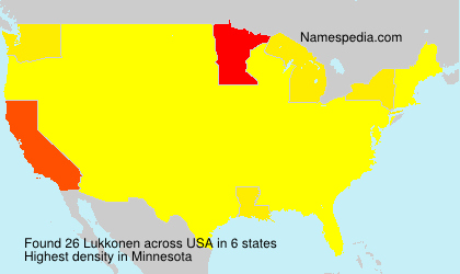 Surname Lukkonen in USA Surname Lukkonen in USA