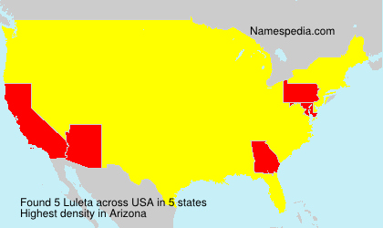 Surname Luleta in USA Surname Luleta in USA
