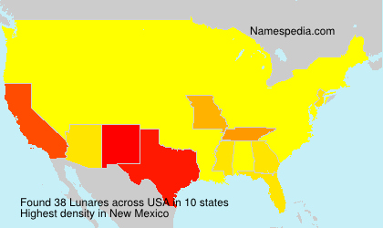 Surname Lunares in USA
