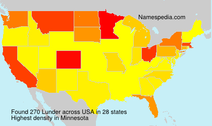 Surname Lunder in USA Surname Lunder in USA