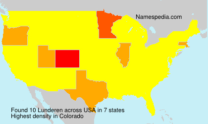 Surname Lunderen in USA Surname Lunderen in USA