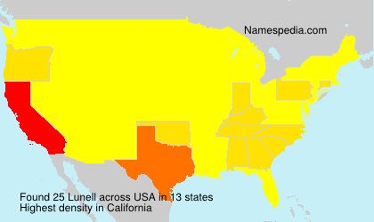 Surname Lunell in USA Surname Lunell in USA