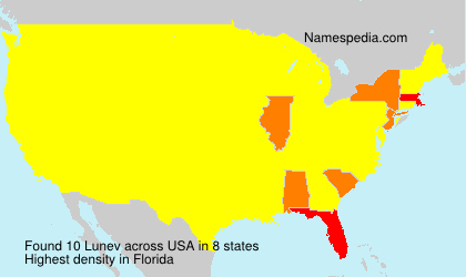Surname Lunev in USA Surname Lunev in USA