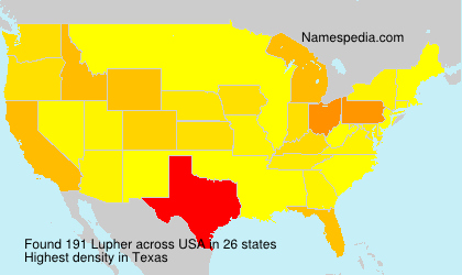 Surname Lupher in USA Surname Lupher in USA