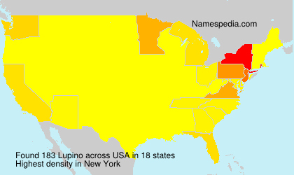 Surname Lupino in USA