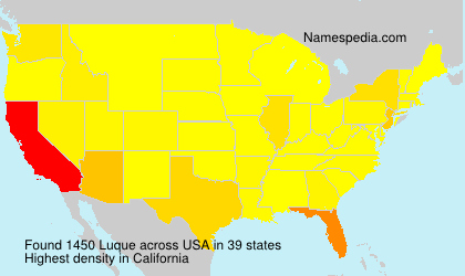 Surname Luque in USA Surname Luque in USA