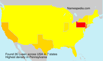Surname Lusen in USA Surname Lusen in USA