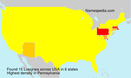 Surname Lusignea in USA Surname Lusignea in USA