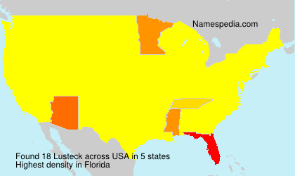 Surname Lusteck in USA Surname Lusteck in USA