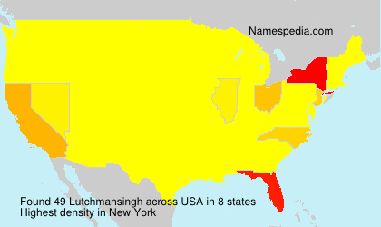 Surname Lutchmansingh in USA Surname Lutchmansingh in USA