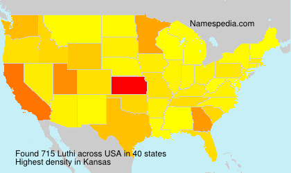 Surname Luthi in USA Surname Luthi in USA