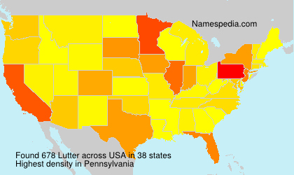 Surname Lutter in USA Surname Lutter in USA