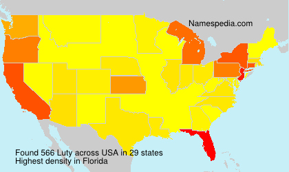 Surname Luty in USA Surname Luty in USA